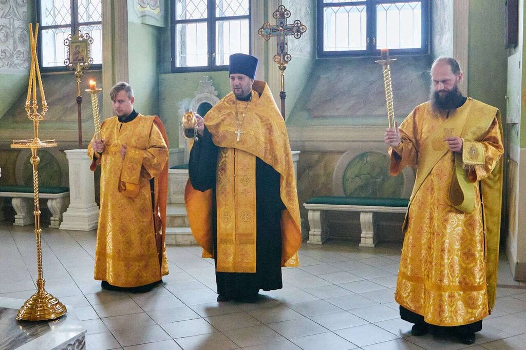 Всенощное бдение в канун Недели 14-й по Пятидесятнице в Вознесенском кафедральном соборе города Касимова