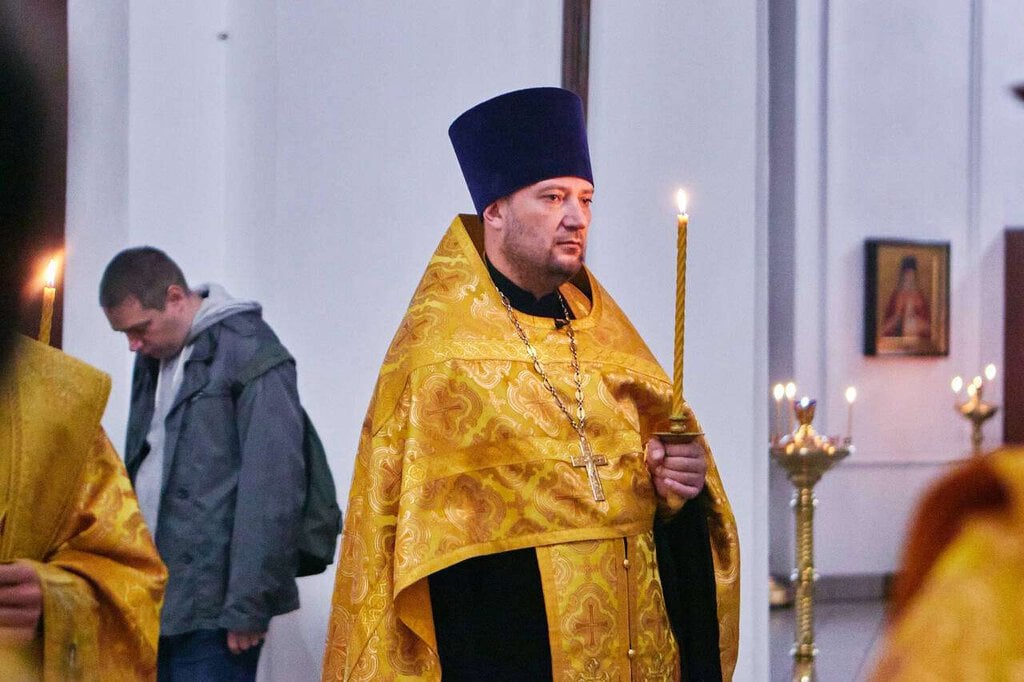 Всенощное бдение в канун Недели 14-й по Пятидесятнице в Вознесенском кафедральном соборе города Касимова