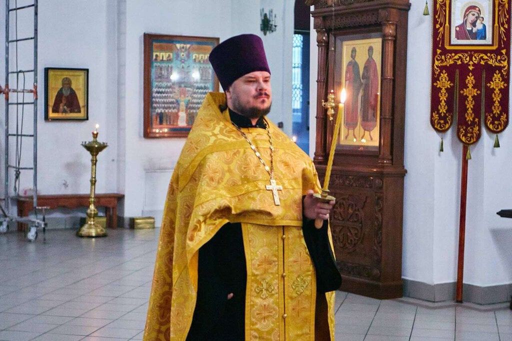 Всенощное бдение в канун Недели 14-й по Пятидесятнице в Вознесенском кафедральном соборе города Касимова