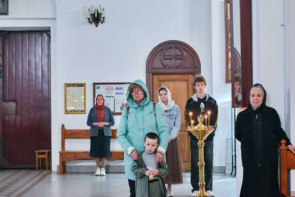 Всенощное бдение в канун Недели 14-й по Пятидесятнице в Вознесенском кафедральном соборе города Касимова