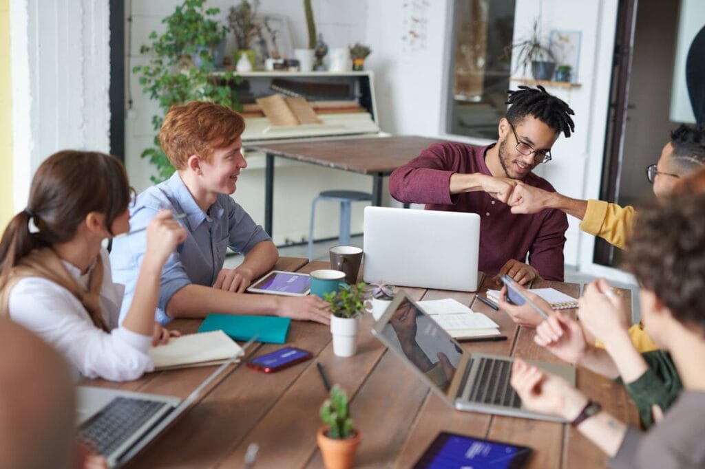 Young Professionals Working in an Office
