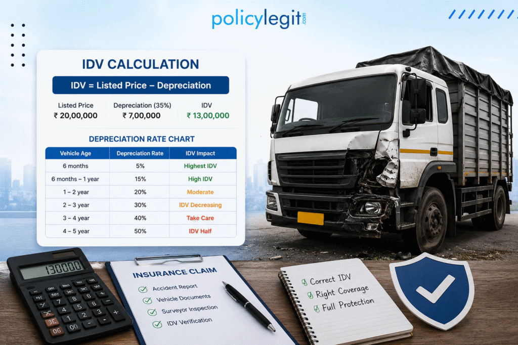 How to calculate Truck IDV