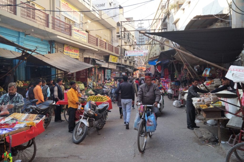 Haridwar - Mercado callejero Haridwar Street Market