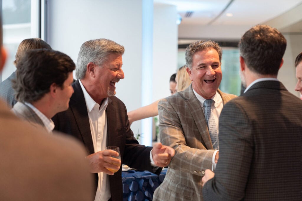 Partygoers socialize at MRA's annual State of Midtown Affair, hosted by 1000 Social