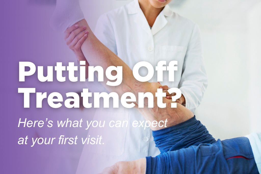 Vein specialist performing an exam during a first vein consultation in Lake Oconee | The Vein Guys (board-certified vein specialists)