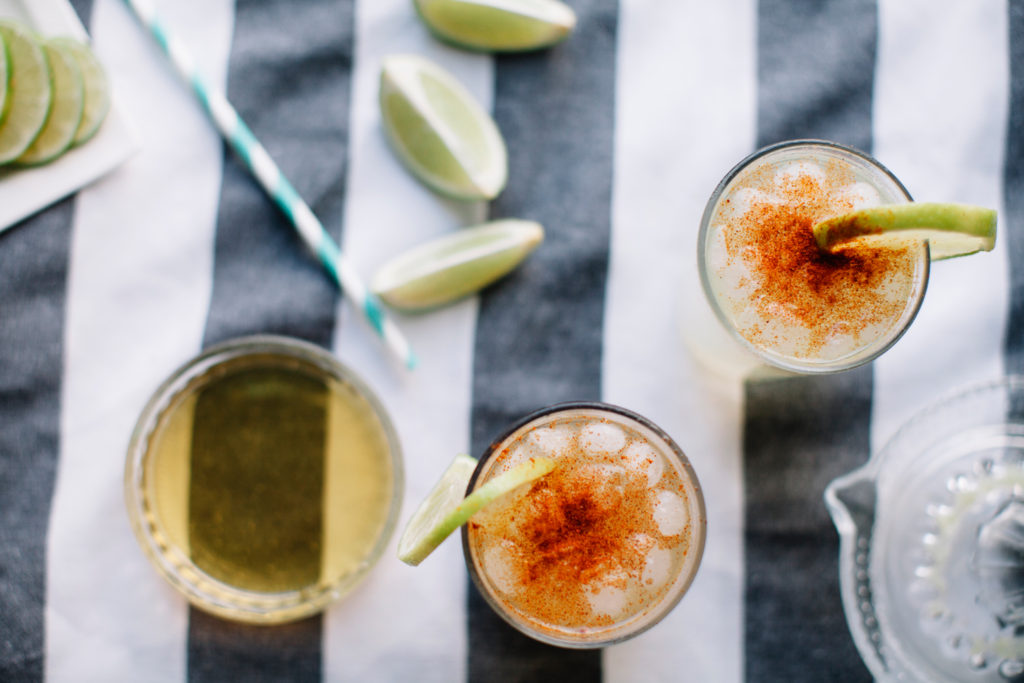 Spicy Skinny Margarita Recipe featured by top US food blog, Tea Cups & Tulips
