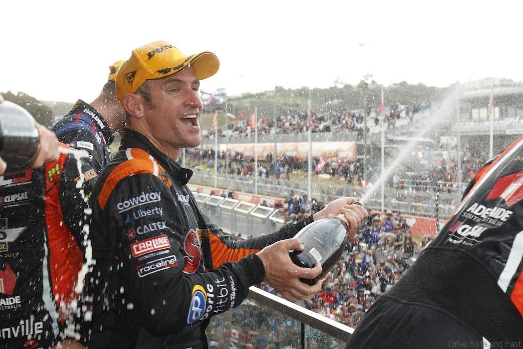 Will Davison and Jonathan Webb of Tekno Autosports win the Supercheap Auto Bathurst 1000,  at the Mount Panorama Circuit, Bathurst, New South Wales, October 09, 2016.