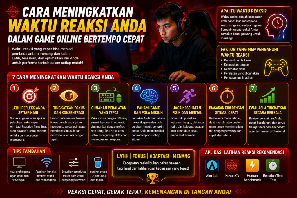 Cara Meningkatkan Waktu Reaksi Anda dalam Game Online Bertempo Cepat