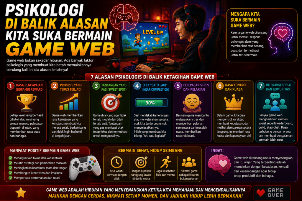Psikologi di Balik Alasan Kita Suka Bermain Game Web