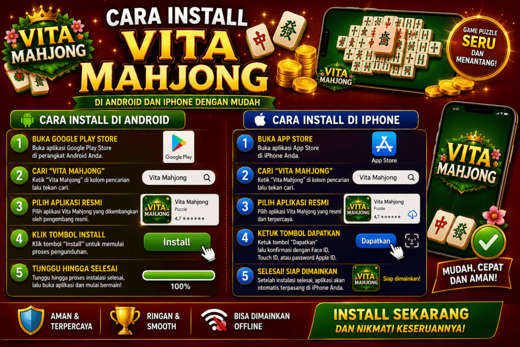 Cara Install Vita Mahjong di Android dan iPhone dengan Mudah