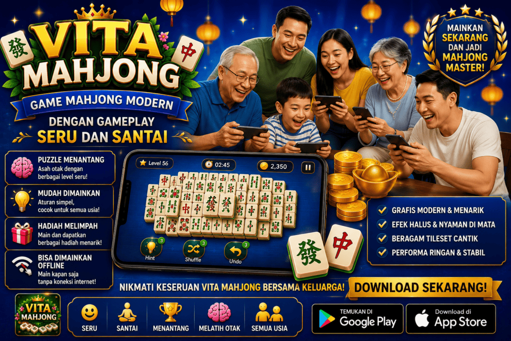 Vita Mahjong | Game Mahjong Modern dengan Gameplay Seru dan Santai