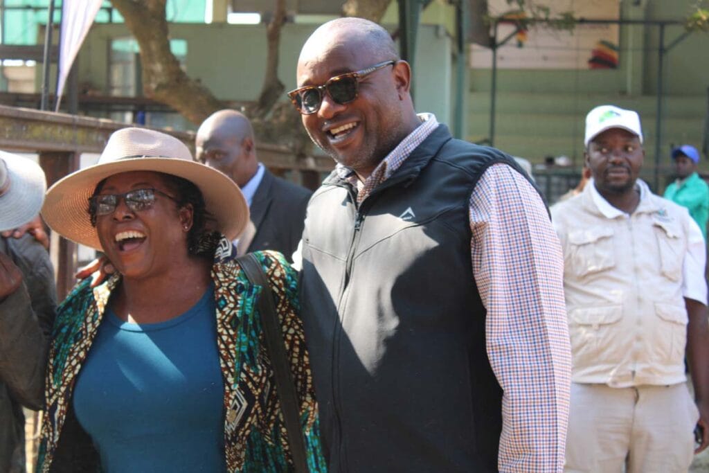 Hon. Minister Marapira with Dr Divine Simbi Ndhlukula