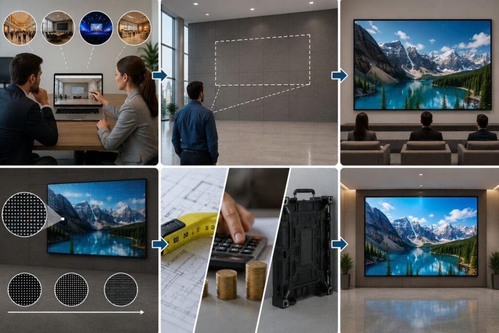 How to Determine the Right LED Screen Size for Business Use 