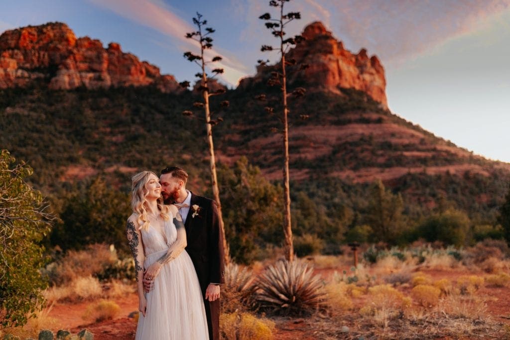 Sedona sunset elopement
