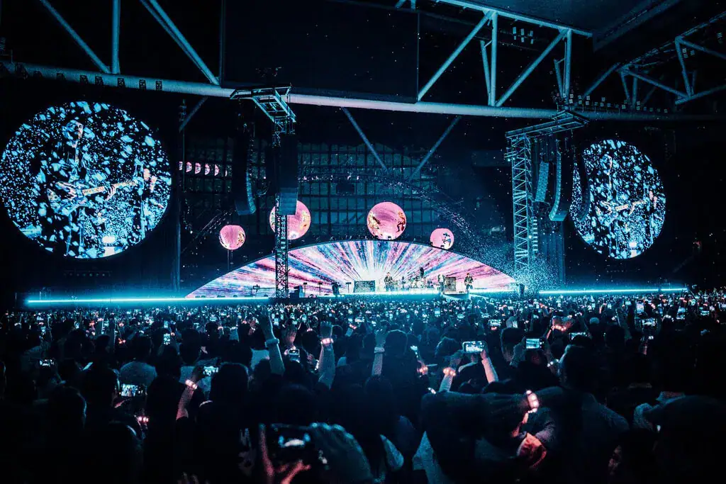 Coldplay concert at Kai Tak Sports Park