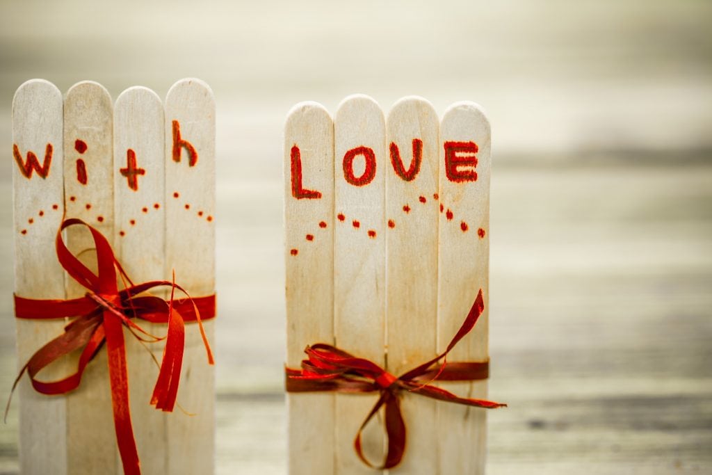 love sur panneau