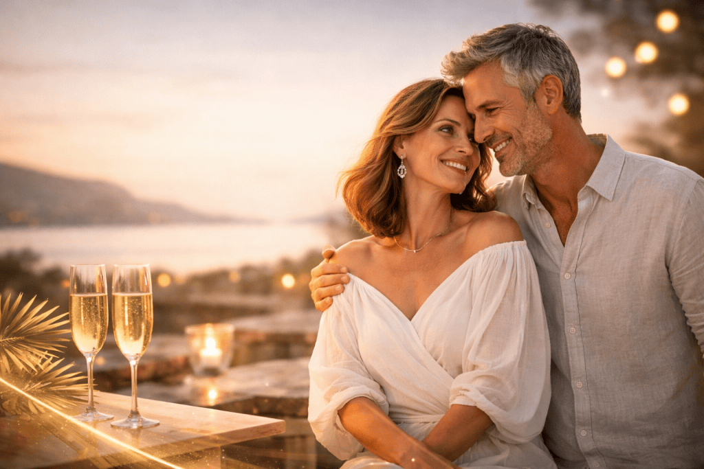 Couple romantique Aster et Vous