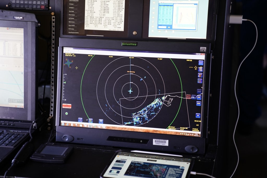 Close Up of NOAA HAFS interface, Black Swift Technologies Drone Data 10%