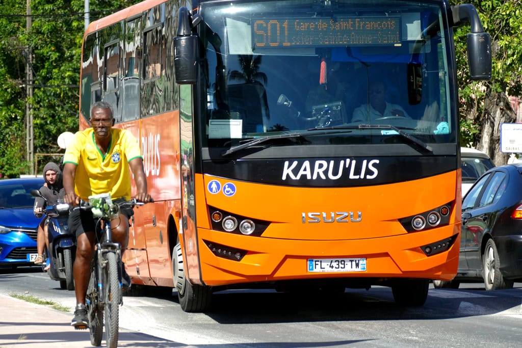 Bus in Guadeloupe.