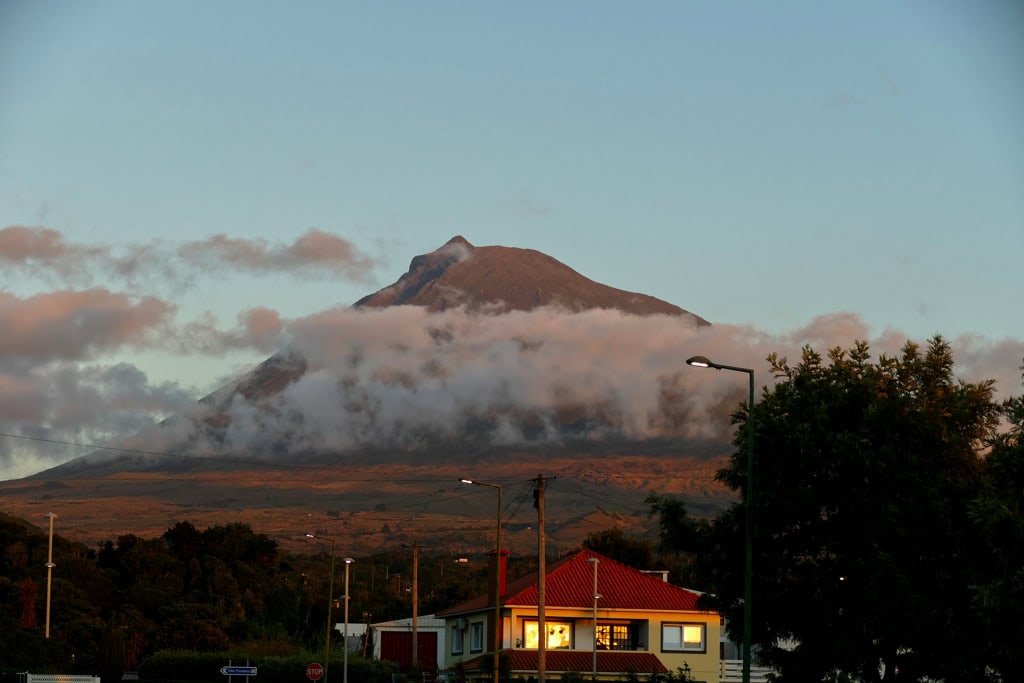 Mount Pico at dusk.