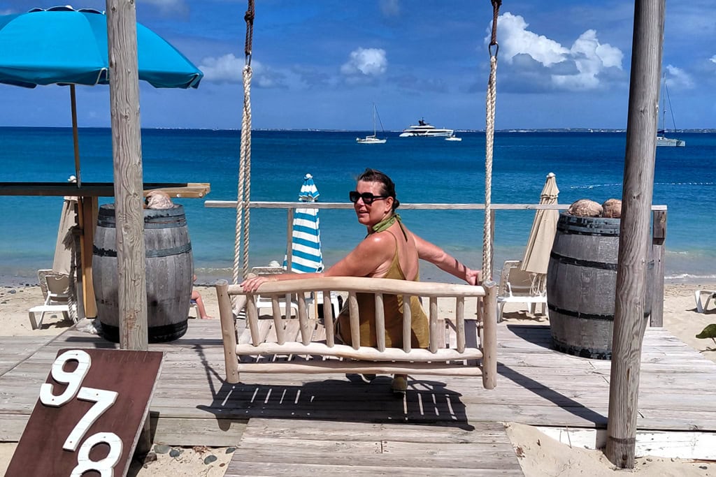 Renata Green at Friar's Bay Beach.