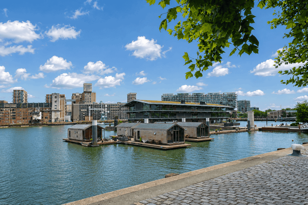 Wikkelboats in Rijnhaven Rotterdam.