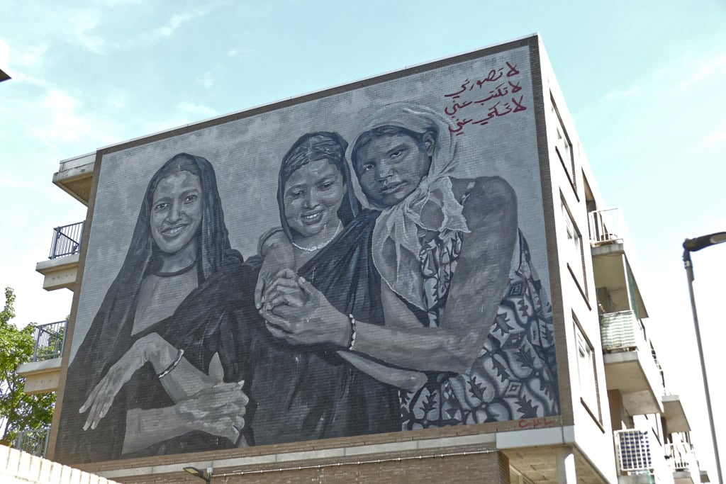 Mural by Dalal Metwally in Rotterdam.