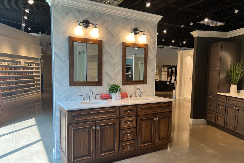 BERTCH CABINETS IN BISTRO GLAZE