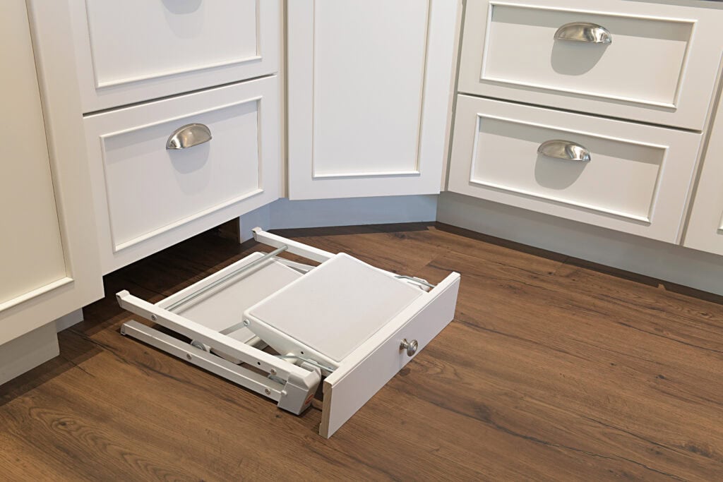 KITCHEN HIDDEN STEP STOOL