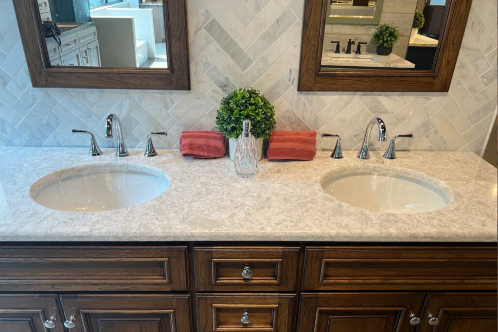 BERTCH DOUBLE BOWL COUNTER TOPS