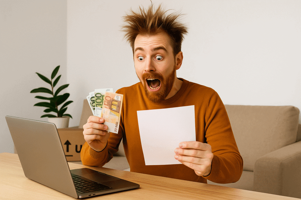 Diseñador freelance sorprendido al pagar más cuota que lo que cobró por una web