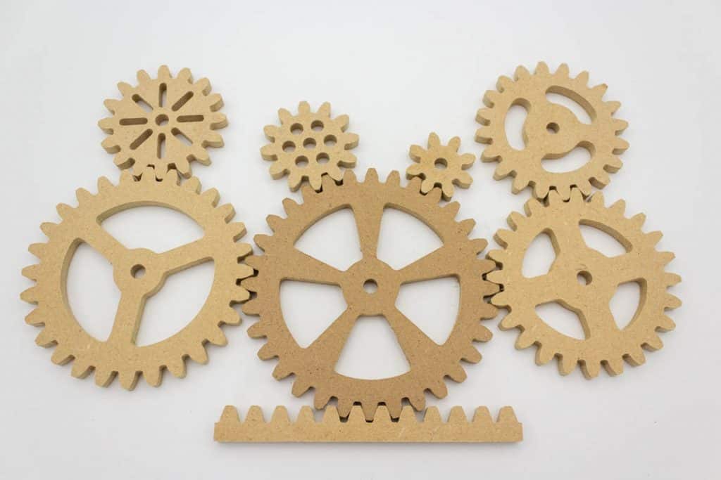 a set of spur gears