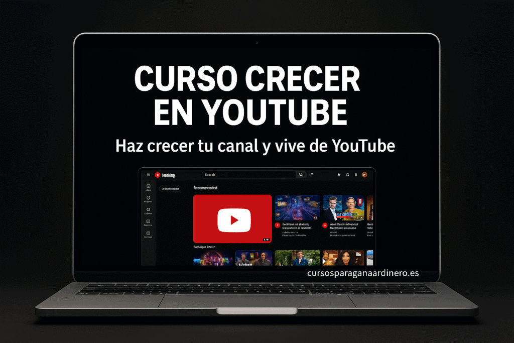 Curso Crecer en YouTube – Aprende a ganar seguidores, monetizar tu canal y vivir de tu contenido Curso Crecer en YouTube – Aprende a ganar seguidores, monetizar tu canal y vivir de tu contenido