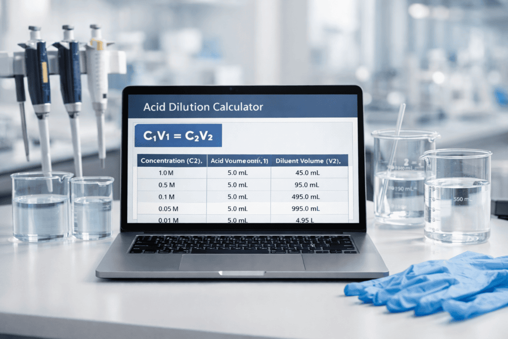 acid dilution calculator