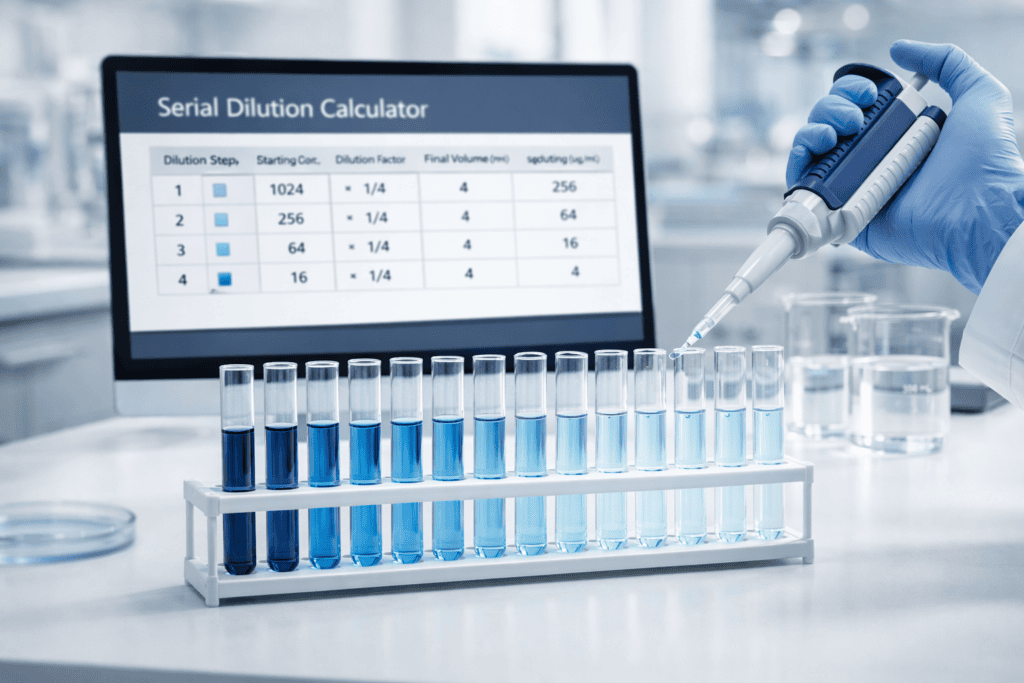 serial dilution calculation