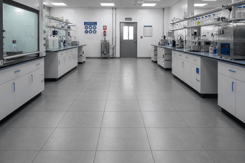 Loseta industrial para laboratorios, áreas técnicas y espacios farmacéuticos