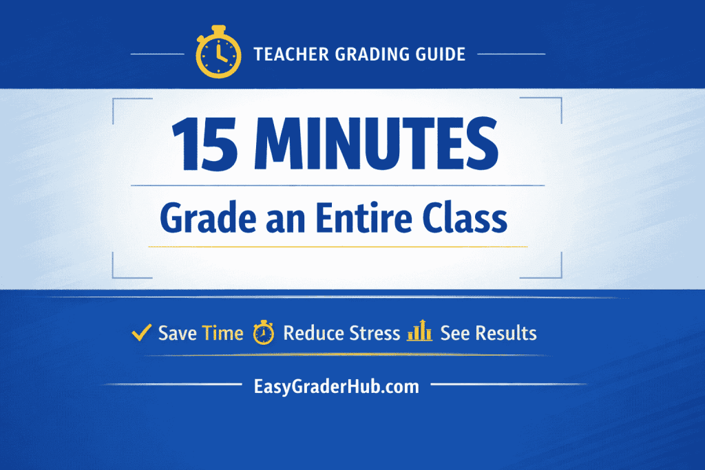 how to grade an entire class in 15 minutes