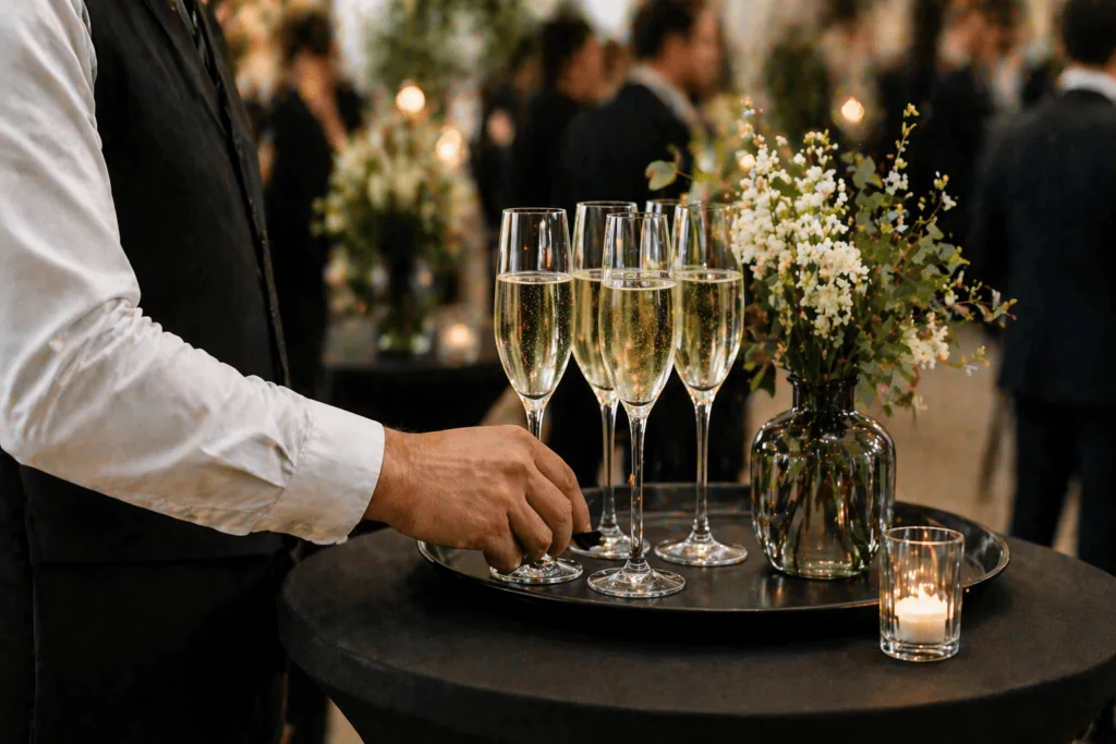 luxury event mallorca champagne celebration elegant party