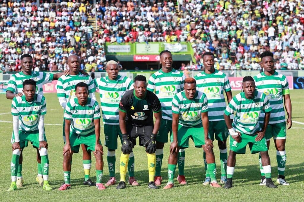 Hardrock FC pose for a photo at Chahwanda stadium