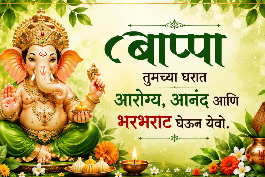 Ganpati Banner Marathi