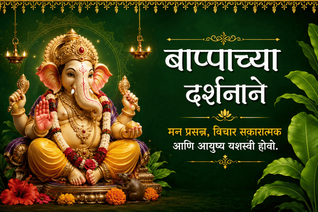 Ganpati Banner Marathi