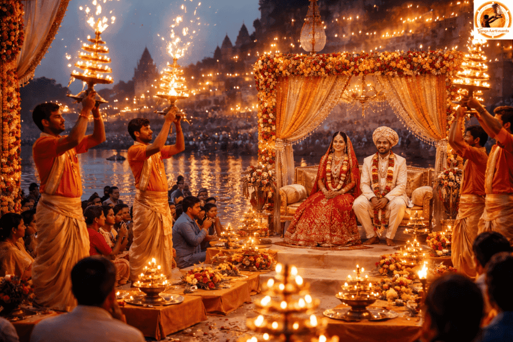 Ganga Aarti Wedding Event in Patna – A Sacred Varanasi Tradition for Auspicious Celebrations