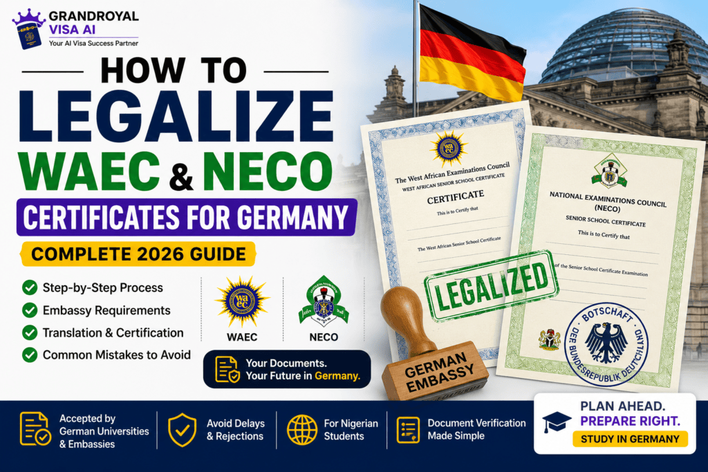 WAEC legalization German Embassy guide 2026 for Nigerian students