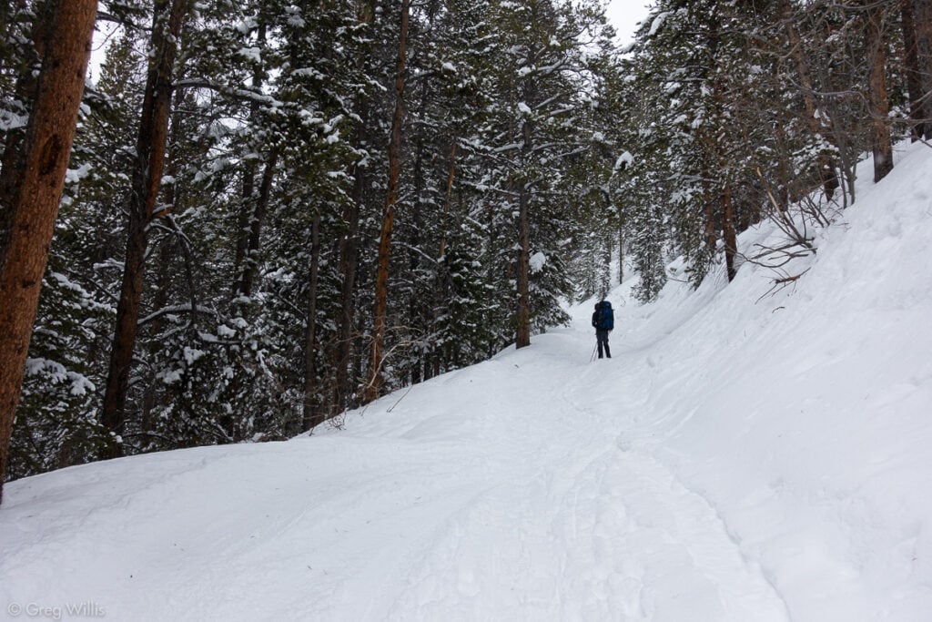 Trail up Smugglers Mtn