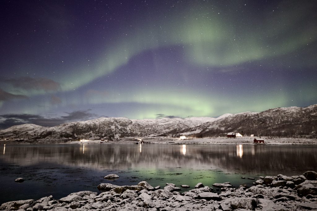 Nordlichter am Skarsfjord mit Northern Horizon Nordlichter am Skarsfjord mit Northern Horizon