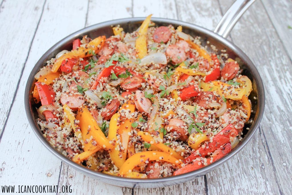 Sausage and Peppers Quinoa Skillet