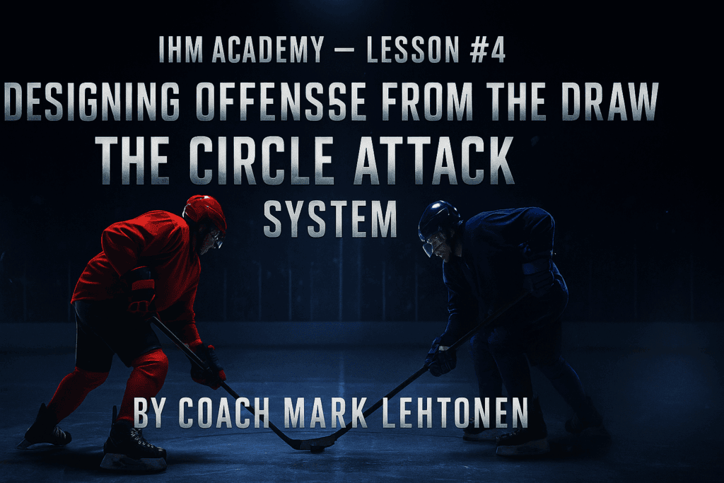 IHM ACADEMY - LESSON #4 DESIGNING OFFENSE FROM THE DRAW THE CIRCLE ATTACK SYSTEM BY COACH MARK LEHTONEN