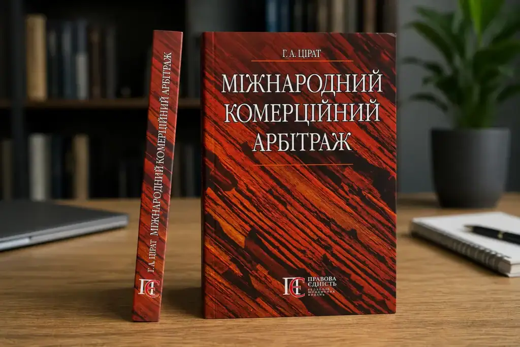 Обкладинка навчального посібника «Міжнародний комерційний арбітраж» — Г.А. Цірат, Правова Єдність, 2019