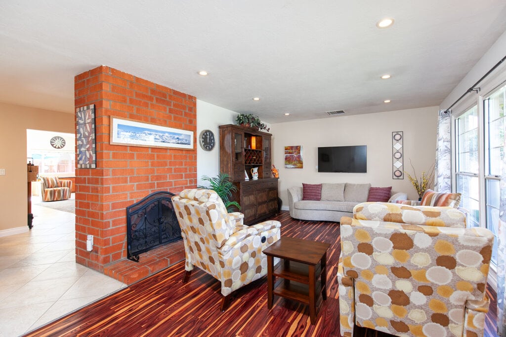 3970 Mount Albertine Way - Living Room with Fireplace