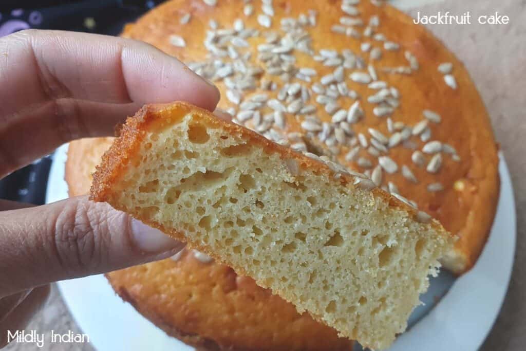 Jackfruit cake slice